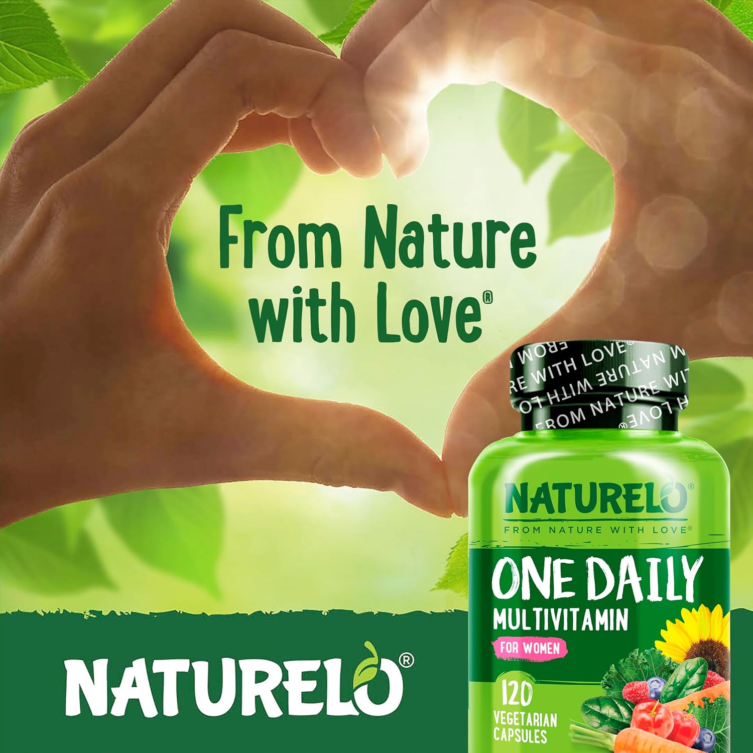 NATURELO One Daily Multivitamin for Women w/Vitamin B12, 120 Ct, Energy Support, Whole Food Daily Women Multivitamin Supplement, Nourish Hair/Skin/Nail, Non-GMO, No Soy, Gluten Free, 4 Month Supply - Image 5