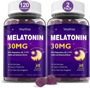 Melatonin 30mg Gummies for Adults &...