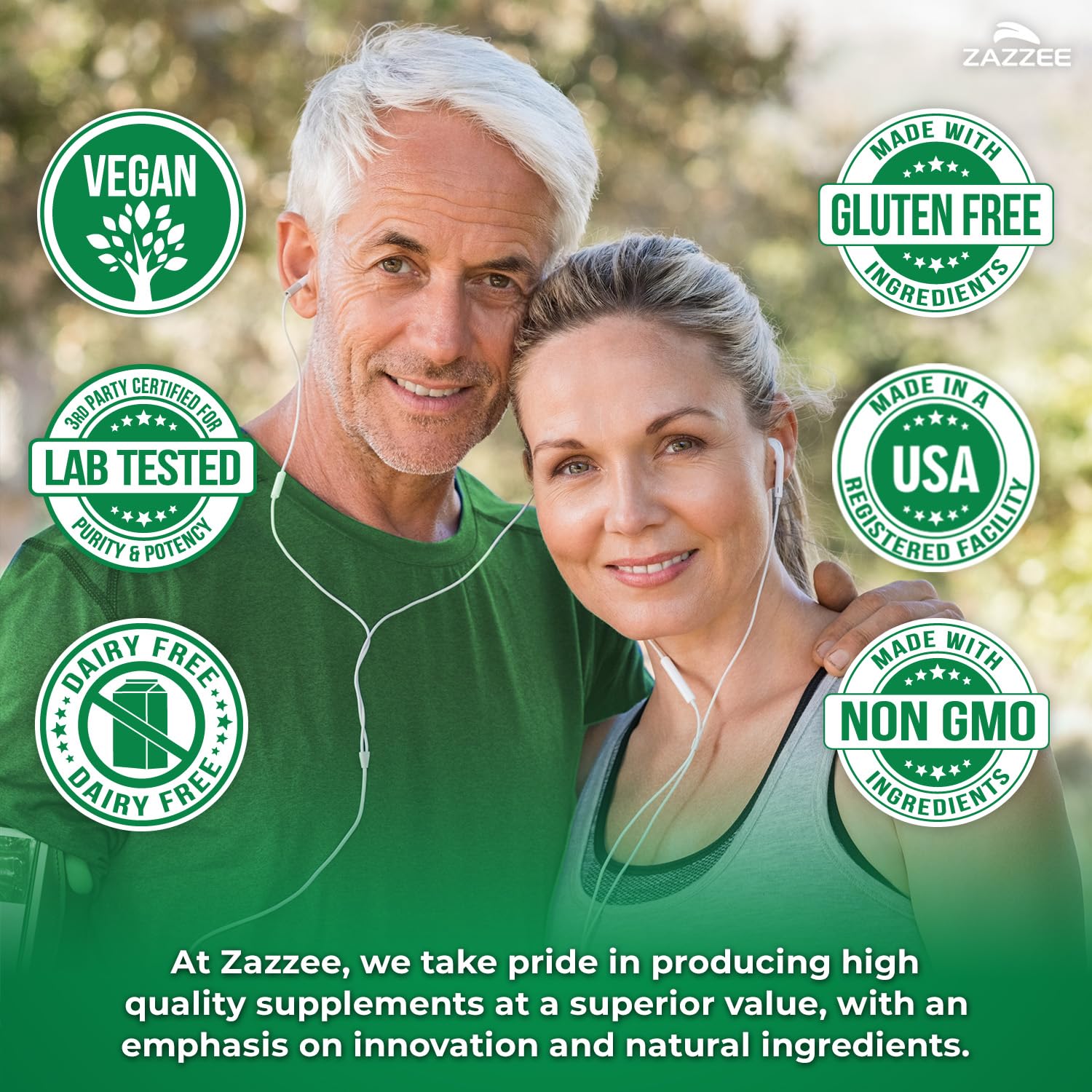Zazzee USDA Organic Apple Cider Vinegar, With the Mother, 1800 mg per Serving, 150 Vegan Capsules, 50 Day Supply, Fermented ACV, Digestive Support Formula, All-Natural, Non-GMO, Made in the USA - Image 9