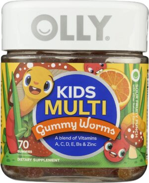 OLLY Kids Multivitamin Gummy Worms,...