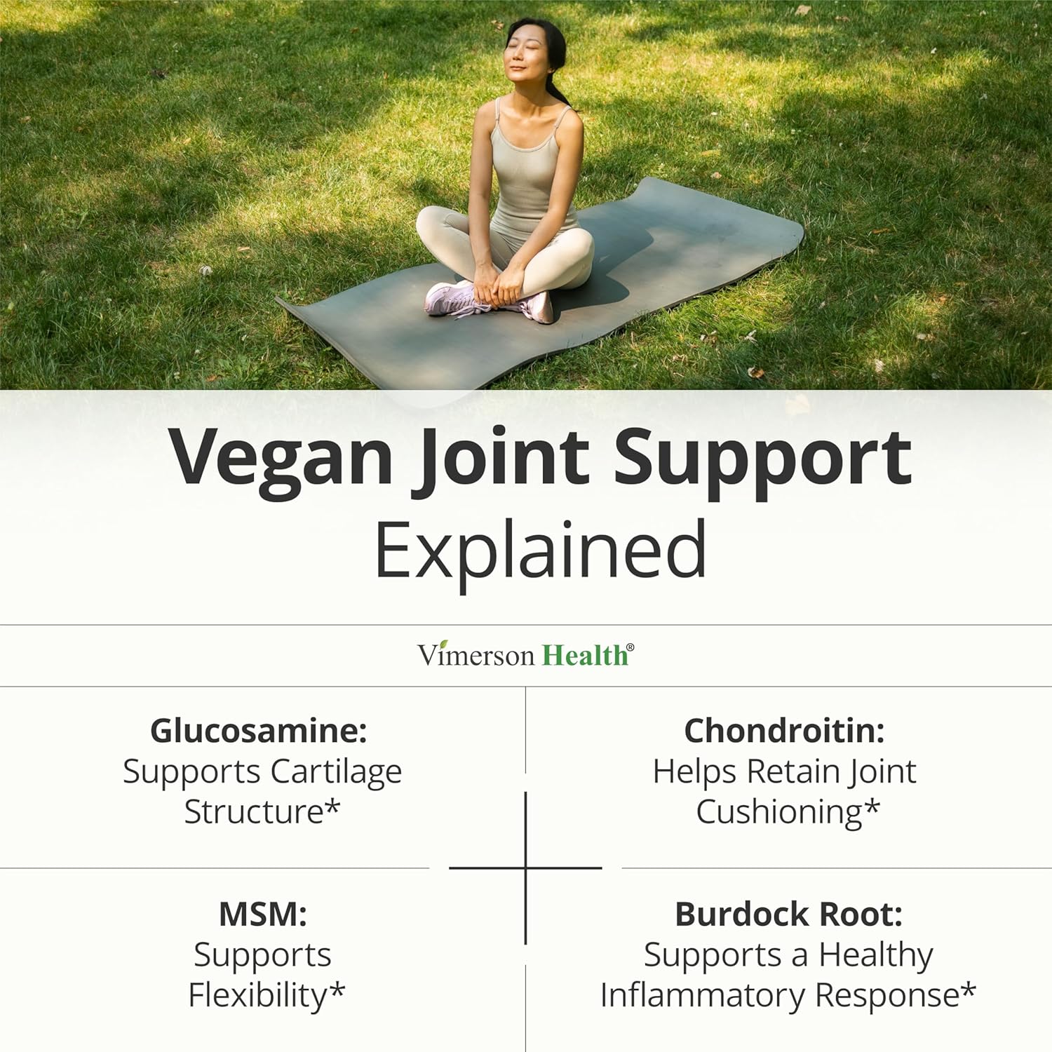 Vegan Glucosamine Chondroitin MSM – Joint Supplements for Men and Women with Glucosamine Sulfate 1500 mg – Joint Health Supplement for Cartilage, Mobility & Joint Support – 90 Capsules - Image 4