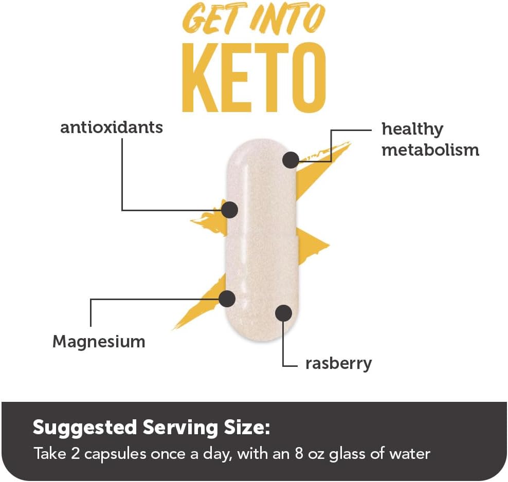 Vitamin Bounty Premium Raspberry Ketones Supplement - Keto Pills for Weight Loss - Promotes Ketosis & Metabolism Support - Keto Diet Aid - Energy Boost for Women & Men - 60 Capsules - Image 5