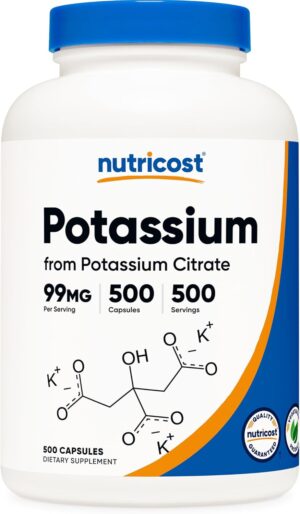 Nutricost Potassium Citrate 99mg, 5...