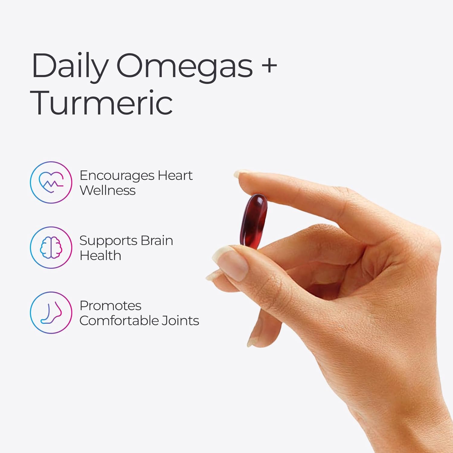 Livingood Daily Omega 3 6 9 Plus Turmeric Curcumin Supplement, 60 Softgels - Fish Oil Omega 3 Supplements (EPA & DHA) for Men and Women - Brain, Joint, Heart Health, and Metabolism - Made in USA - Image 2
