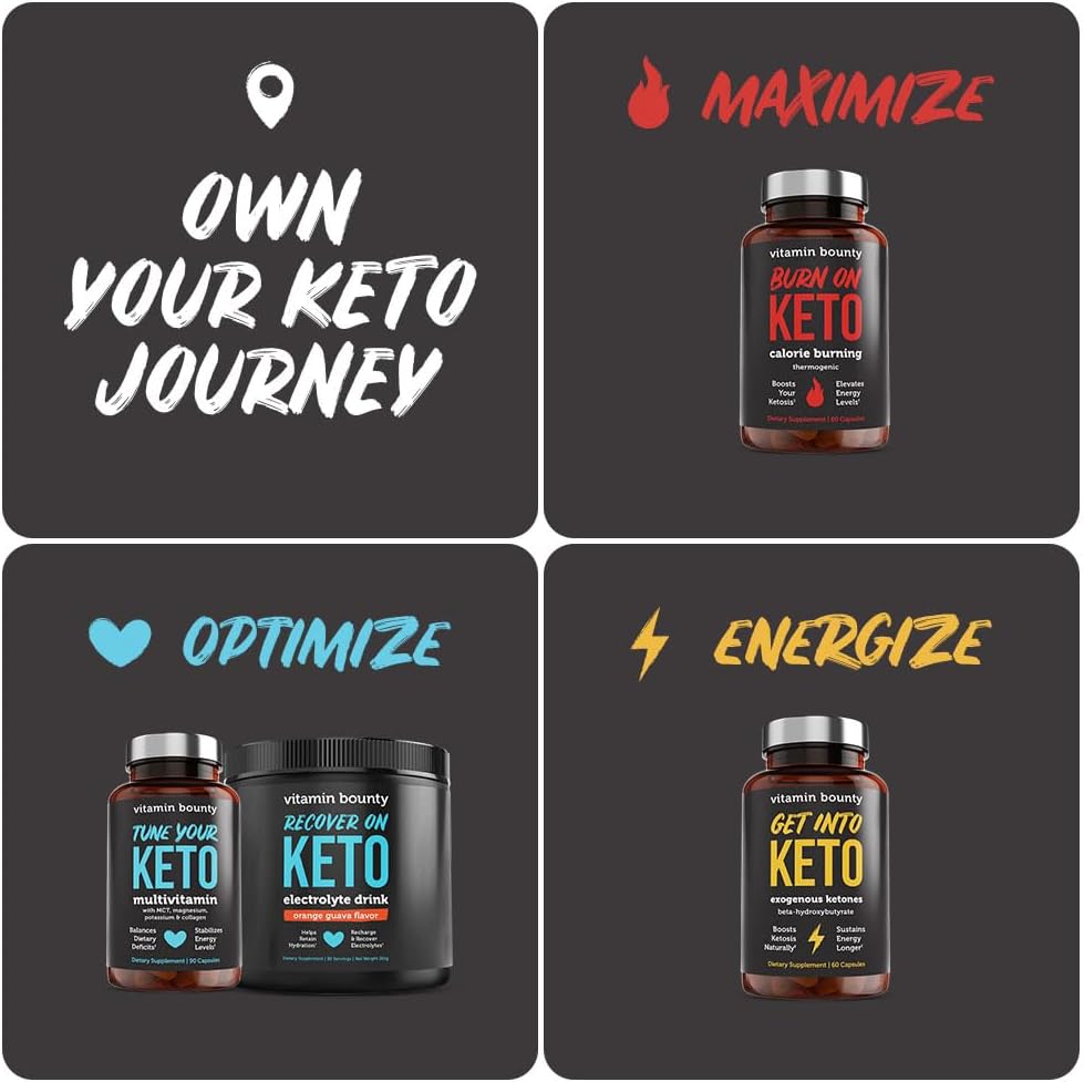 Vitamin Bounty Premium Raspberry Ketones Supplement - Keto Pills for Weight Loss - Promotes Ketosis & Metabolism Support - Keto Diet Aid - Energy Boost for Women & Men - 60 Capsules - Image 9