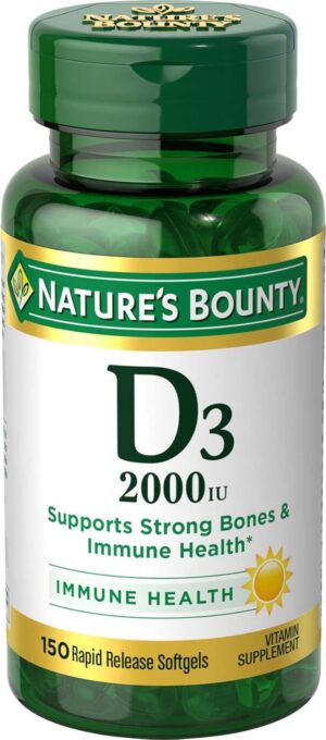Nature’s Bounty Vitamin D, Su...