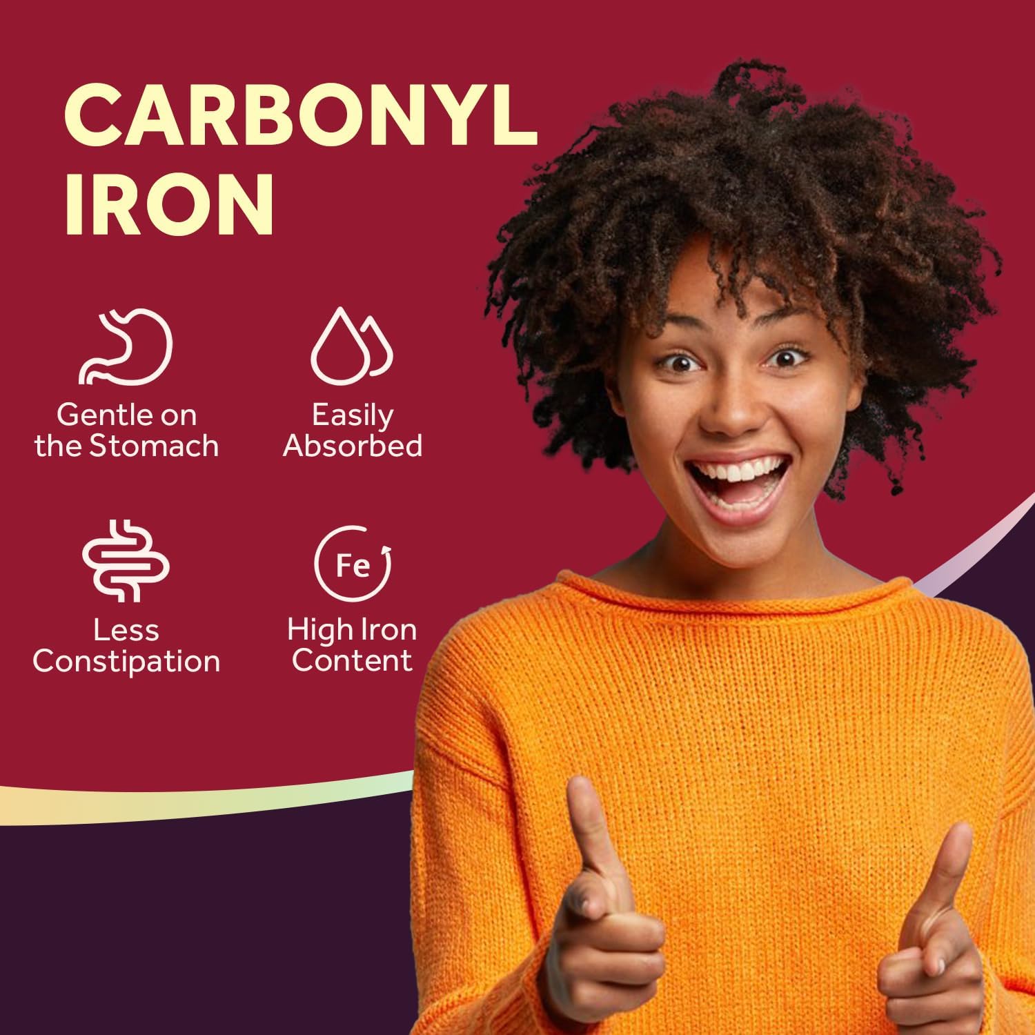 Doctor's Recipes Iron Supplement 65 mg with Vitamin C - Maximized Absorption & Stomach Friendly Iron Pills for Red Blood Cells Formation, Heart, Brain & Immunity Health - Vegan Non-GMO 60 Iron Tablets - Image 5