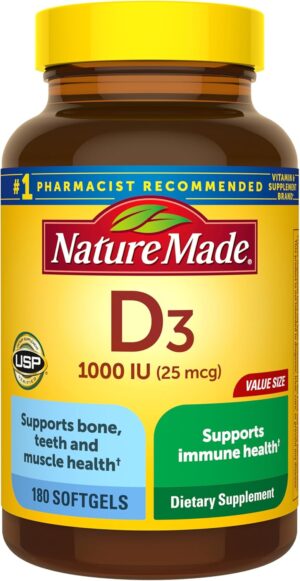 Nature Made Vitamin D3 1000 IU (25 ...