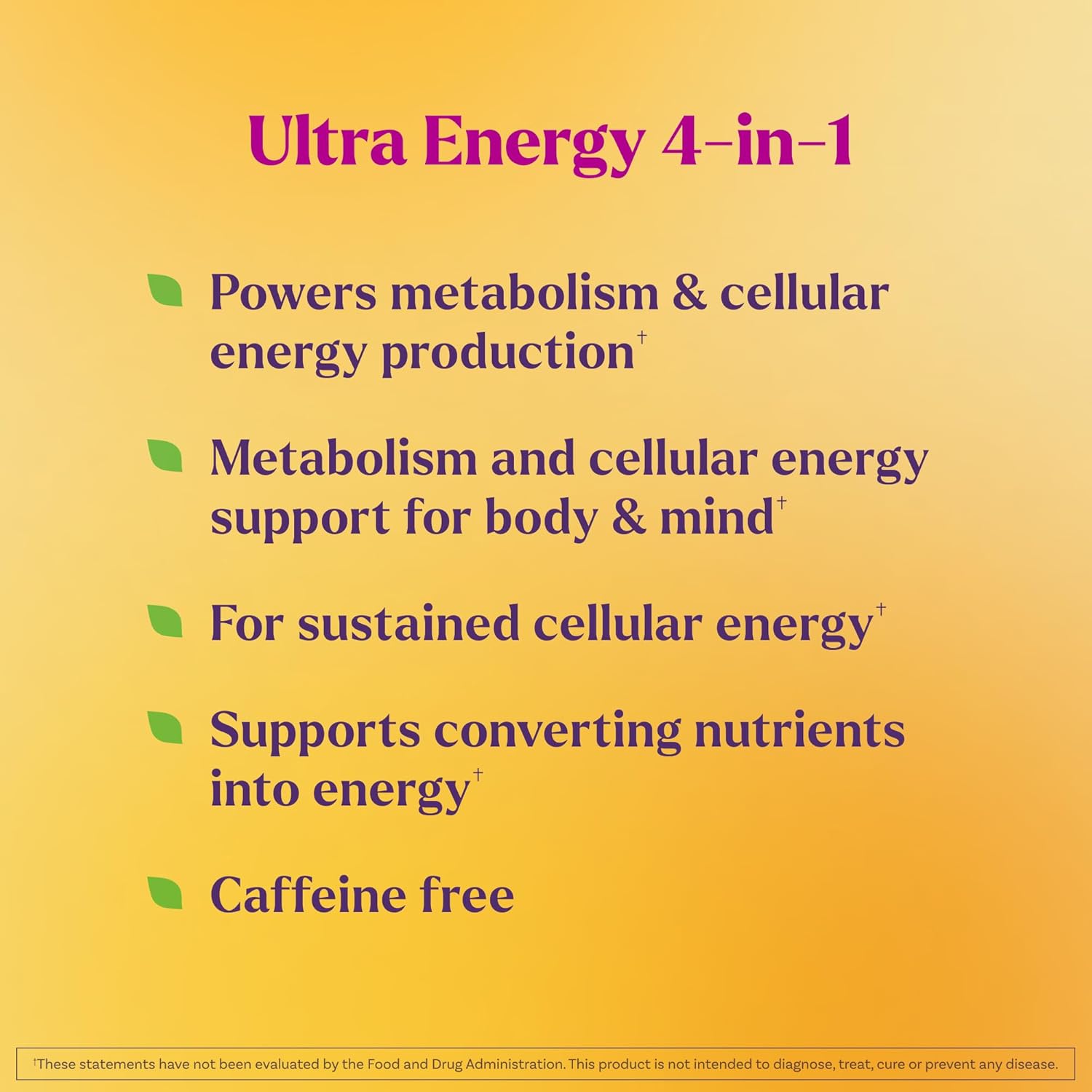 Natrol Ultra Energy 4-in-1 Blend 1000mcg B12, Vitamin B Complex, Vitamin D, CoQ10 Capsules 30 Ct, Vegetarian, Caffeine Free, Supports Cellular Energy Production - Image 2