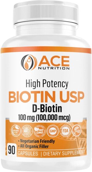 High Potency Biotin USP (D-Biotin 1...