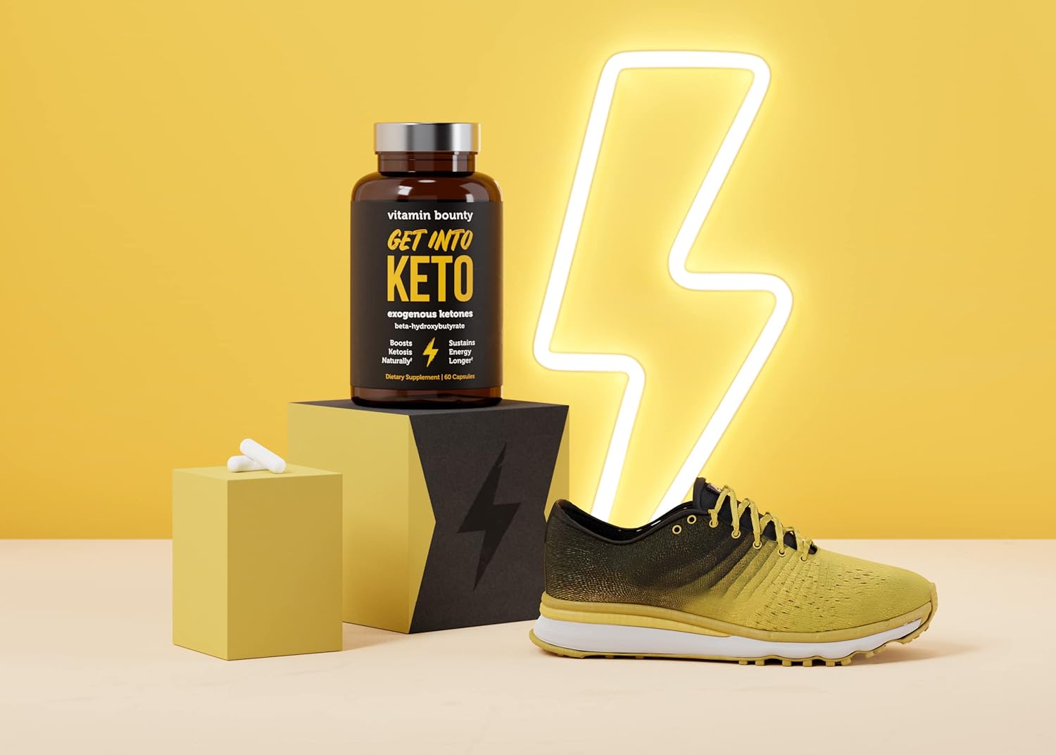 Vitamin Bounty Premium Raspberry Ketones Supplement - Keto Pills for Weight Loss - Promotes Ketosis & Metabolism Support - Keto Diet Aid - Energy Boost for Women & Men - 60 Capsules - Image 7