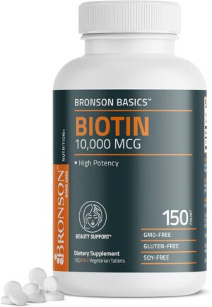 Bronson Biotin 10,000mcg, Supports ...