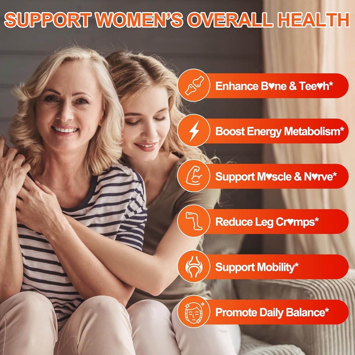 50+ Women’s Calcium Citrate Gummies: 1200mg Chewable Calcium Gummy Supplements Plus Magnesium Zinc Vitamin D3 K2 B12 B6 - Energy Immune Overall Health Support Vegan Sugar Free(120Count) - Image 3