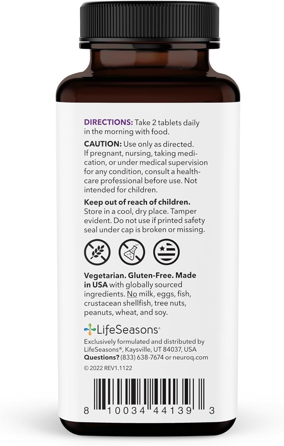 NeuroQ Daily Essentials Multivitamin – High‑Potency Brain & Body Support with Choline 550 mg, PQQ, CoQ10, Alpha Lipoic Acid – Supports Memory, Energy, Cognitive Focus & Daily Wellness – 60 Tablets - Image 2