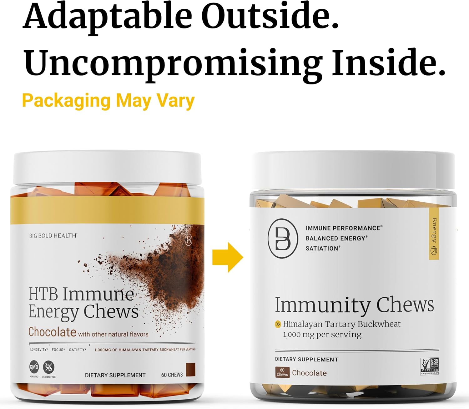 BIG BOLD HEALTH HTB Immunity Chews – Organic Himalayan Tartary Buckwheat Supplement to Support Natural Energy & Immune Function - Chocolate Flavor with Zinc, Magnesium & Vitamins (60 Chews) - Image 8