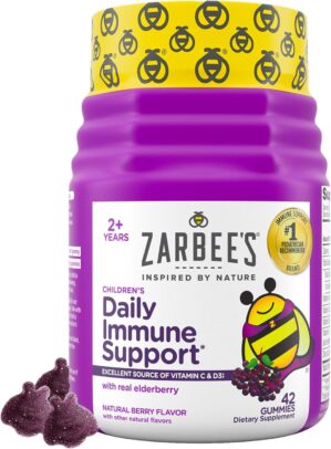 Zarbee’s Elderberry Gummies for K...