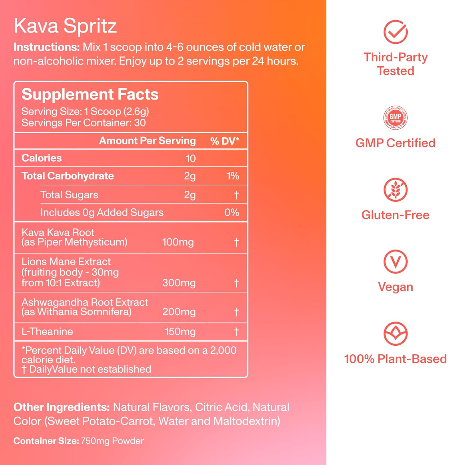 FOCL Instant Kava Drink Mix - Refreshing Non-Alcoholic Calming Powdered Drink with Kava Extract, Lion’s Mane, Ashwagandha, L-Theanine - Sugar Free, Non-GMO - Mixed Berry Flavor -30 Servings - Image 2