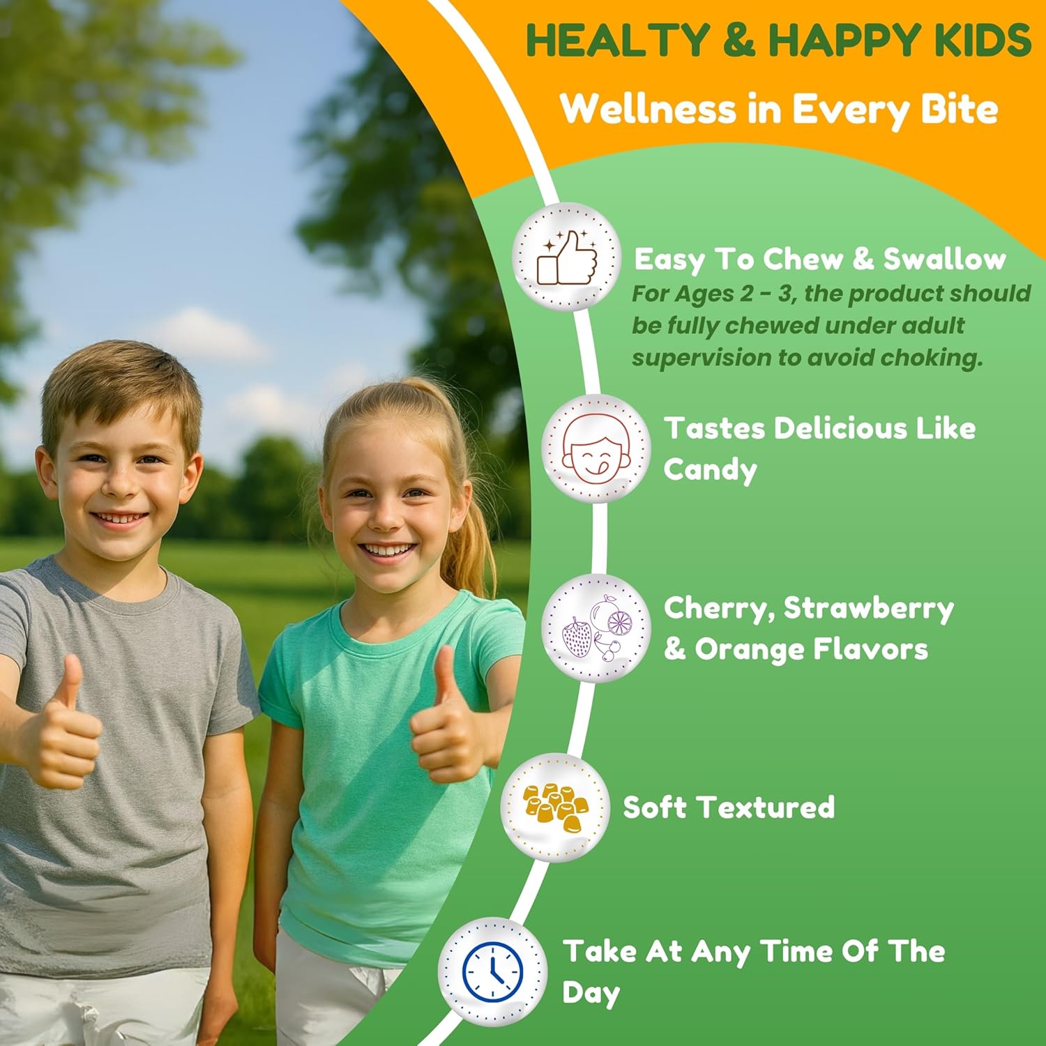 SHIFAA NUTRITION Halal Kids Multivitamin Gummies, 45-90 Days Supply, with All Essential Kids Vitamins. Toddler Vitamins with Vitamin C, D, Zinc, A, E, B6, B12, Biotin | Halal Gummies for Kids - Image 7