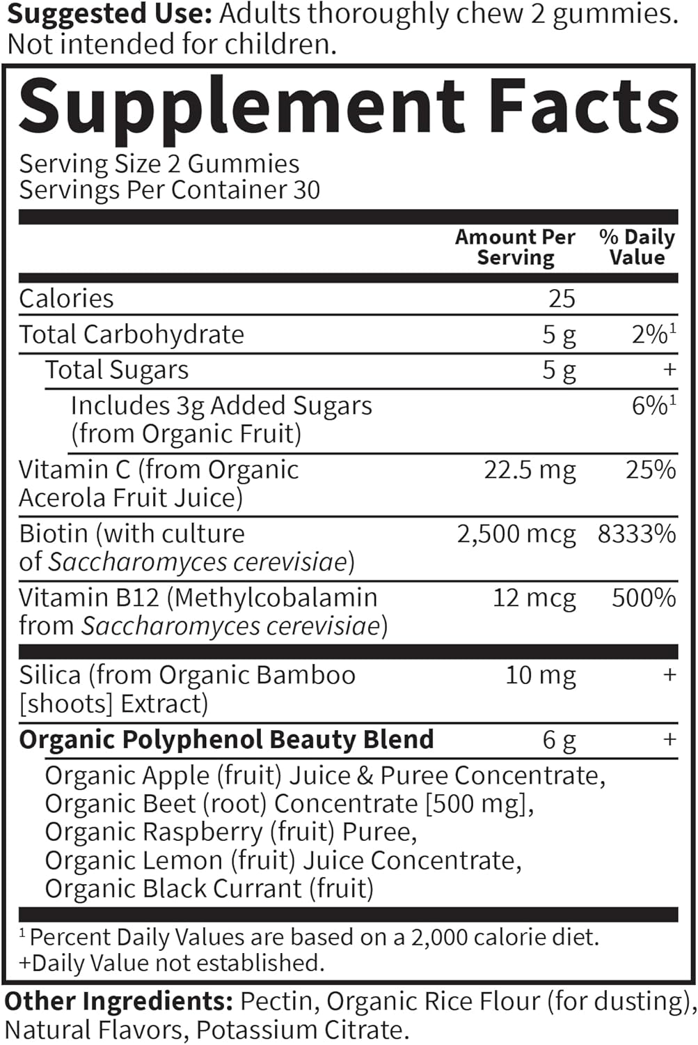 Garden of Life Organic Beet Root Gummies Made of Pectin with Antioxidants, Vitamin C, Biotin & B12 for Hair, Skin & Nails – BEETS Beauty Gummies – Vegan, Gluten Free, Non GMO, Raspberry, 30 Servings - Image 5