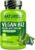 NATURELO Vegan B12 – Methyl B12 with Organic Spirulina – High Potency Vitamin B12 1000 mcg Methylcobalamin – Supports Healthy Mood, Energy, Heart & Eye Health – 90 Capsules