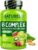 NATURELO Vitamin B Complex, 240 Capsules, Vegan, CoQ10, Methyl Folate, Biotin, Fruit & Veg Blend, Supports Energy and Healthy Stress Response, Super B Complex Vitamins for Women and Men