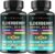 2 Pack Elderberry Immune Support Supplement 8-in-1 Formula with Echinacea, Vitamin C & Zinc, Vitamin D 5000 IU, Turmeric, Ginger, Ashwagandha – 60 Capsules Each