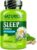 NATURELO Sleep Aid – with Melatonin, Magnesium, GABA, Valerian Root, Lemon Balm, Chamomile Herbal Extracts – Plant-Based Sleeping Aid – 60 Vegan Capsules