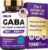 GABA L-Theanine Ashwagandha – 1050mg Blend – Made in USA – Advanced Sleep Aid & Calm- Magnesium, 5-HTP, Vitamin B6 & B12, GABA (Gamma Aminobutyric Acid) Supplement – Melatonin-Free & Non-Habit Forming