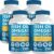 5-in-1 Fish Oil Omega 3 Fatty Supplements (2100mg) – Omega 3 Fish Oil with Vitamins D3 K2 and CoQ10 – Lemon Flavored (120 softgels, Pack of 4)